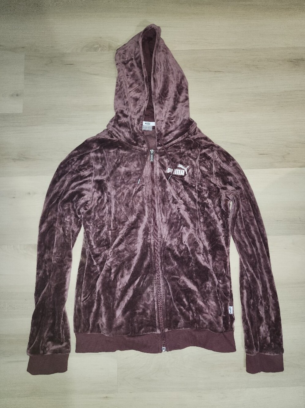 Puma Women’s Velour Sweatsuit in Plum